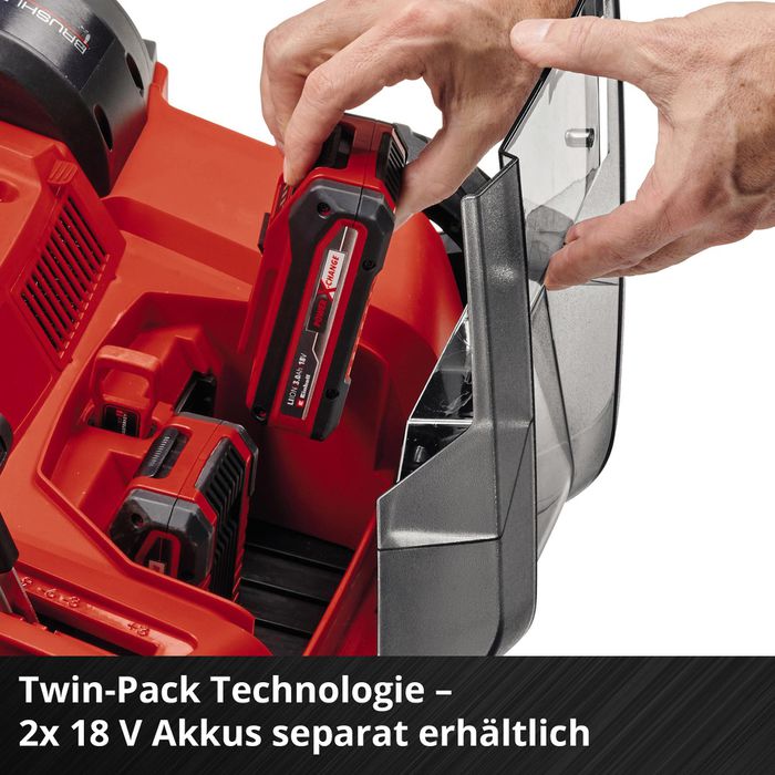 Einhell Vertikutierer GE-SA 36/35 Li-Solo, Akku, 2x 18 V, Arbeitsbreite 35cm, Fangkorb 28 L