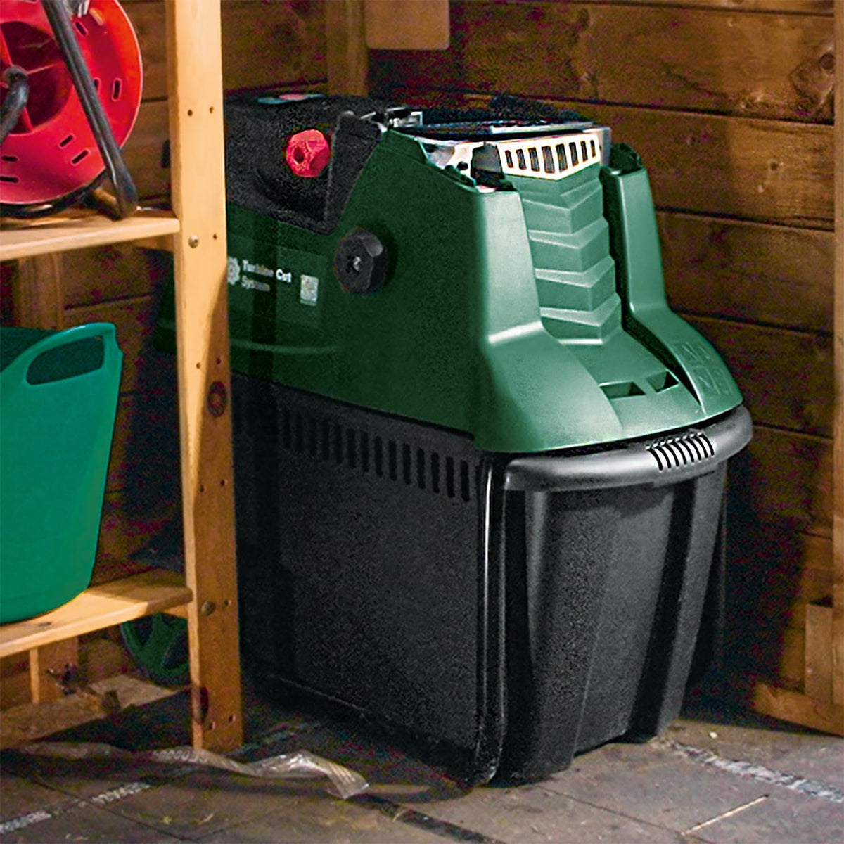 Bosch Turbinenhäcksler AXT 25 TC (2.500 W; geeignet für Holz und harte Gartenabfälle; integrierte Fangbox 53 l; in Karton)